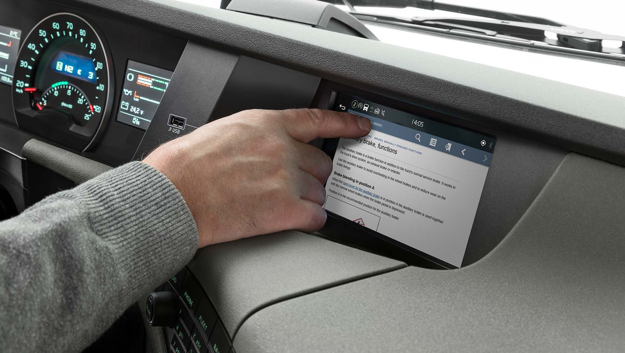 Volvo Trucks Driver's Handbook integrated display
,Volvo Trucks Driver's Handbook integrated display